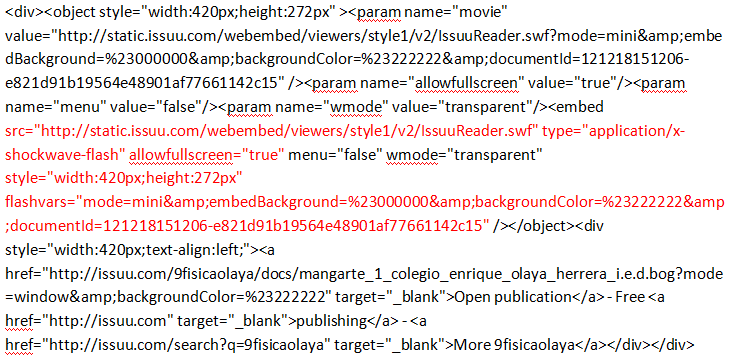 codigo issue mangarte