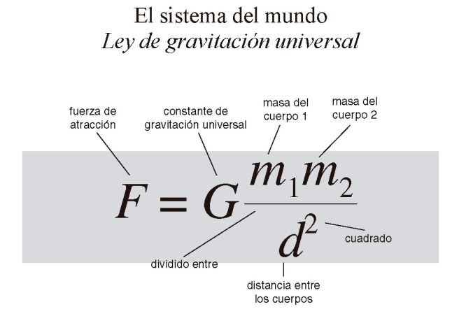 Resultado de imagen para newton y la gravitacion universal